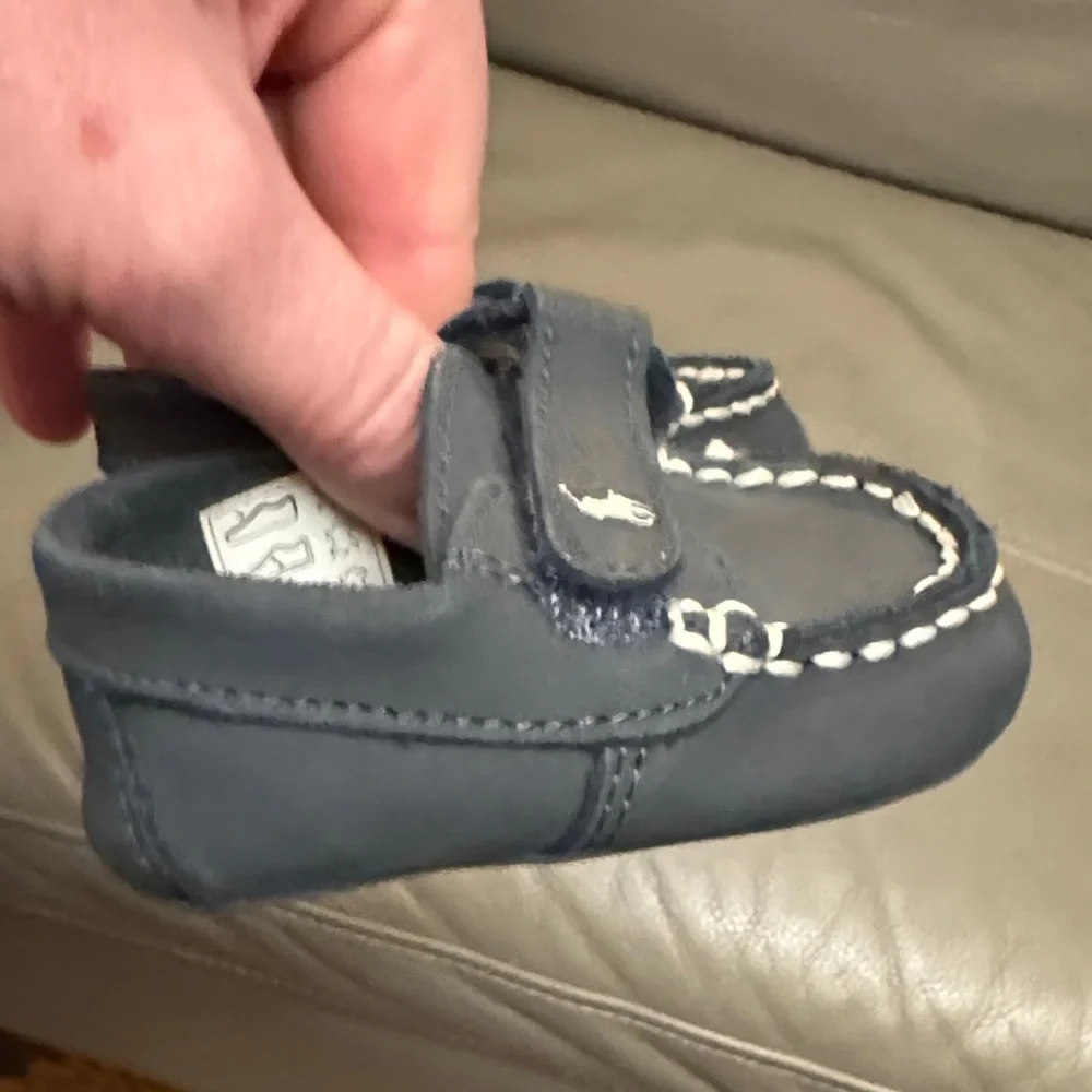 Ralph Lauren Navy Kids Moccasins